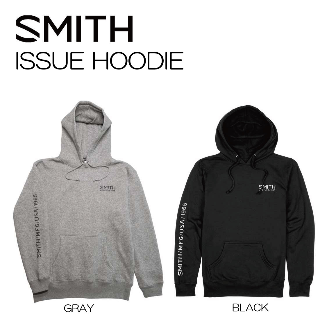  SMITH ߥ ISSUE HOODY Black Gray աǥ ѡHOODIE 롡Ρܡ