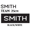 【ネコポス便】SMITH スミスTEAM STICKER 25cm BLACK WHITE 黒 白 ステッカー 登山 釣り アウトドア スケート スノーボード ...