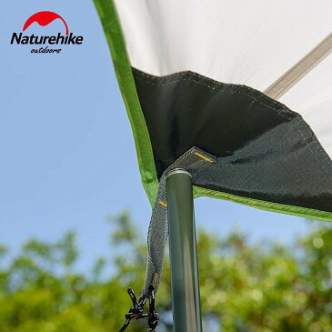 NATUREHIKE NH16T012S Hexagonal Tarp Green 4人用タープ ヘキサゴンタープ キャンプ 紫外線防止 アウトドア ファミリー ポール付き Mサイズ ツーリング 災害 防災