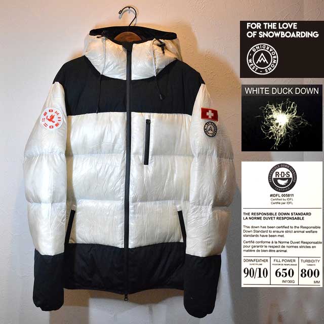 21-22 West Snowboarding DOWNJACKET ダウンジャケット SNOWBOARD ウエスト スノーボード フェザー　ダウン ジャケット　アウター　撥水 防風 透湿