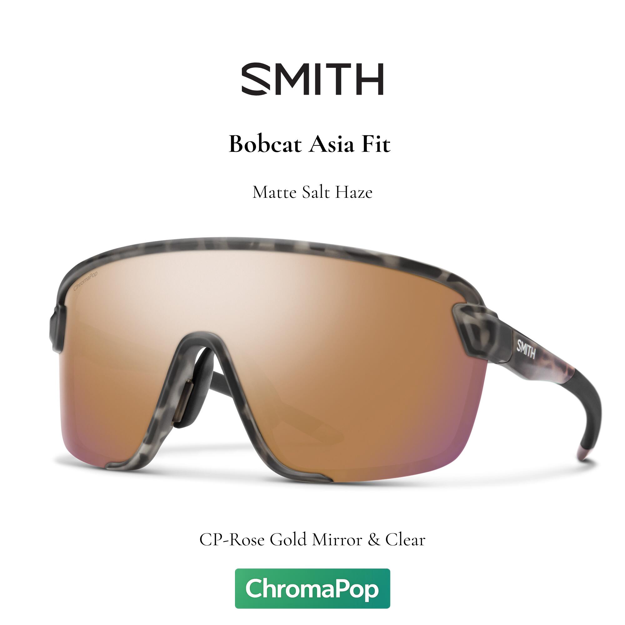 SMITH スミス Bobcat ボブキャット Matte Salt Haze CP Rose Gold Mirror アジアフィット スペアレンズClear付き