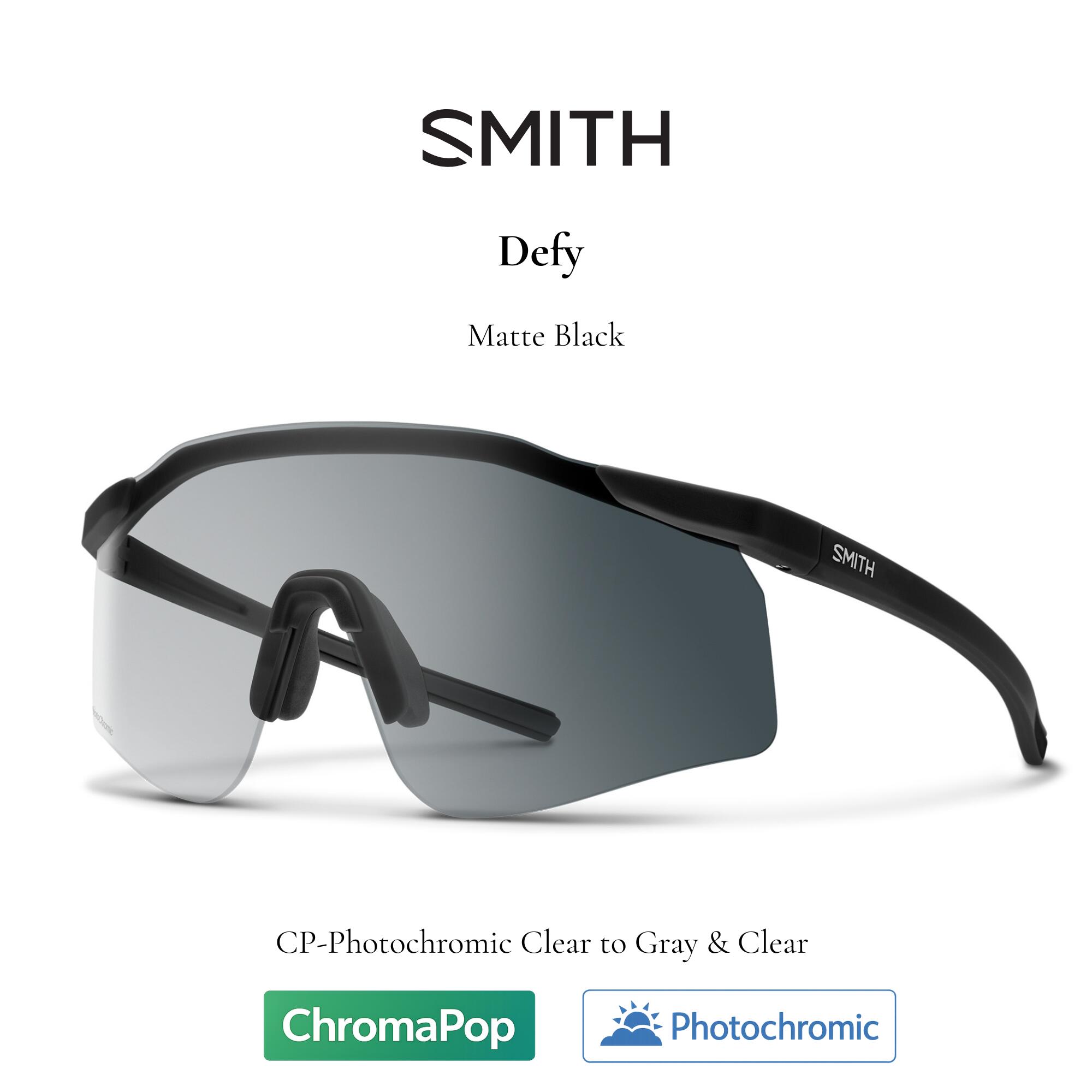 SMITH スミス Defy ディファイ Matte Black CP Photo Clear to Gray 調光 アジアフィット
