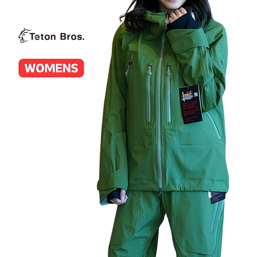 Teton Bros ティートンブロス WS TB Jacket WOMEN スノーボード スキー バックカントリー 登山 キャンプ アウトドア GREEN Teton Bros ティートンブロス WS TB Jacket WOMEN スノーボード スキー バックカントリー 登山 キャンプ アウトドア GREEN