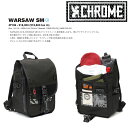 【特典あり】正規【CHROME クローム】WARSAW BACK PACK BLACK BAG バッグ リュック バックバッグ 18 - 21L バイク 防水 自転車 通学 通勤 学生 リュック 高校生 かばん 鞄 丈夫 耐久性 ピスト