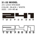 【ネコポス便発送可】【241 TWO FOR ONE】LOGO STICKER スキー スノーボード ステッカー バックカントリー SKI SNOWBOARD ...