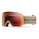24-25 SMITH スミス アジアンフィット 【 SQUAD MAG CHALK STRAIGHTLINE 】 スノーボード スキー ゴーグル スノボ GOGGLE 日本正規品 調光