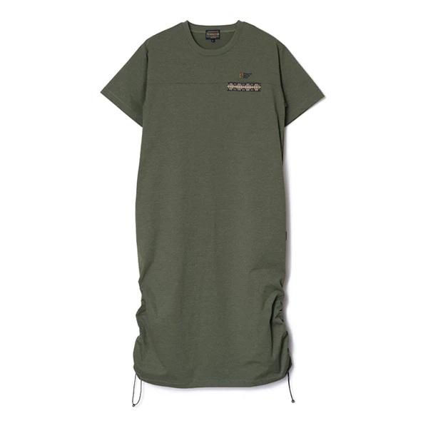 Rakuten - PENDLETON ペンドルトン ウィメンズ ショートスリーブ カルキュロ ミッドウェイトジャージー ドレス カーキ ファッション