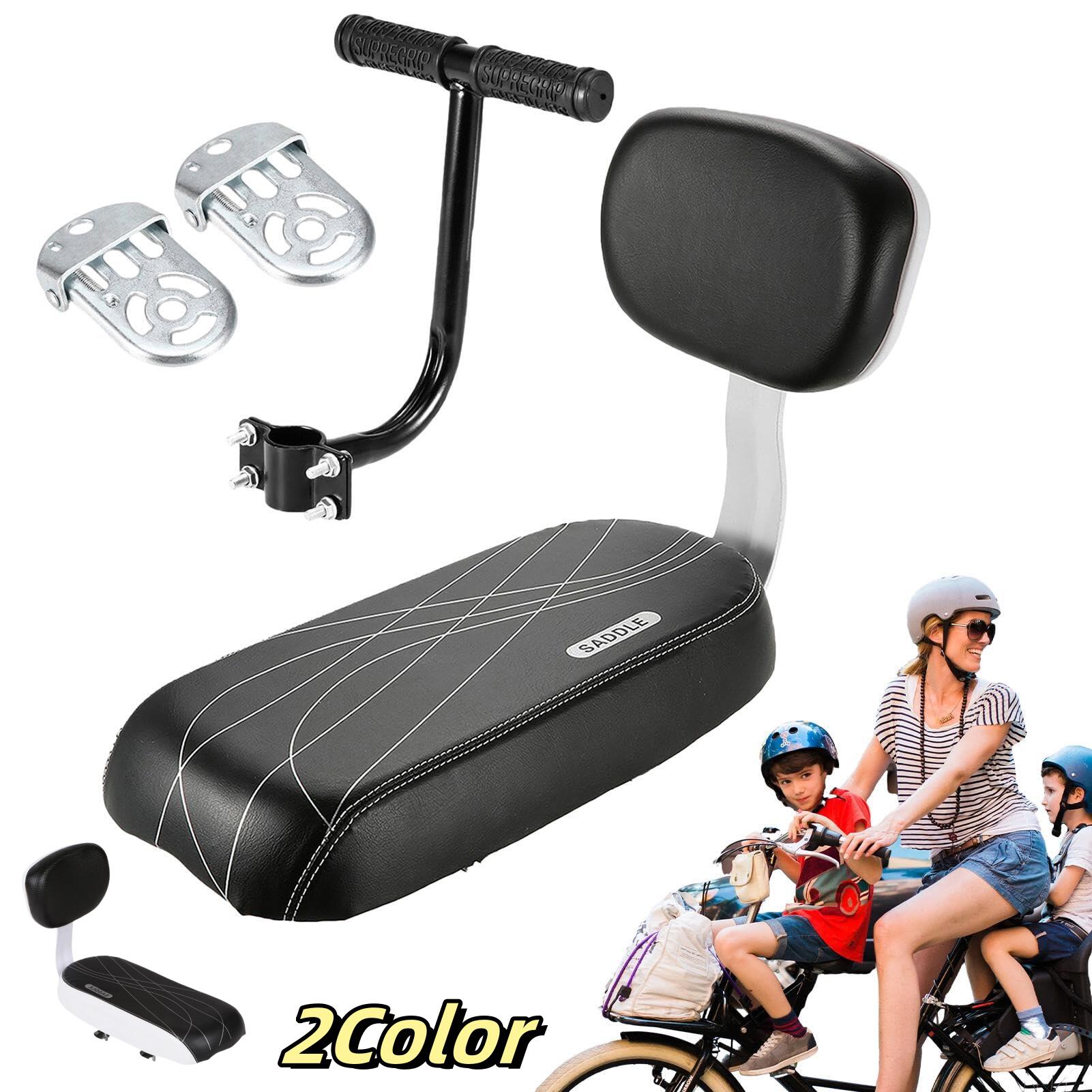 自転車後部用チャイルドシート 背もたれ アームレスト フットレスト クッション付き 子供用