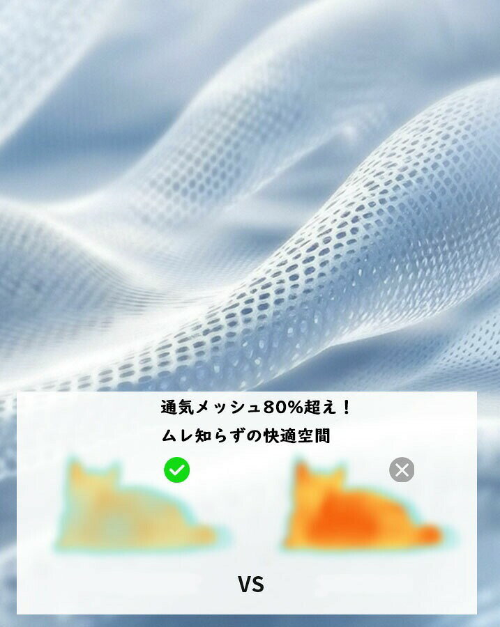 HiDREAM ペットスリングバッグ 夏用 通気性抜群 軽量 猫 犬兼用 斜めがけ 小型犬 ...