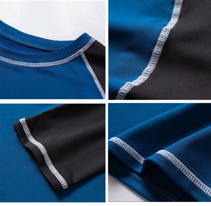 GFオンライン楽天市場店のラッシュガード メンズ 長袖 水着 tシャツ 接触冷感 uvカット紫外線対策 水陸両用 速乾 通気 スポーツ 海水浴 サーフィン服 日焼け予防｜アングル3