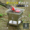 あす楽　焚き火台 日本製 焚火台 バーベキューコンロ BBQ 薪 ソロ キャンプ アウトドア SouthLight コンパクト 1～2人用 折り畳み 収納袋付属 持ち運び 携行便利 初心者 sl-fh1313