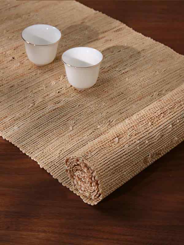 さび わび 布 夏 シンプル マット レイ ティート ティーテーブル 禅 レトロ 中国 ランナー テーブル ラ..