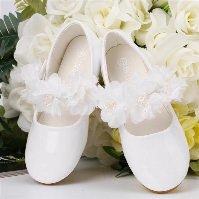 子ども プリンセス 女の子 卒業式 キッズ 花飾り 靴 子供用 結婚式 シューズ 靴 入学式 ダ 子ども ジュ..