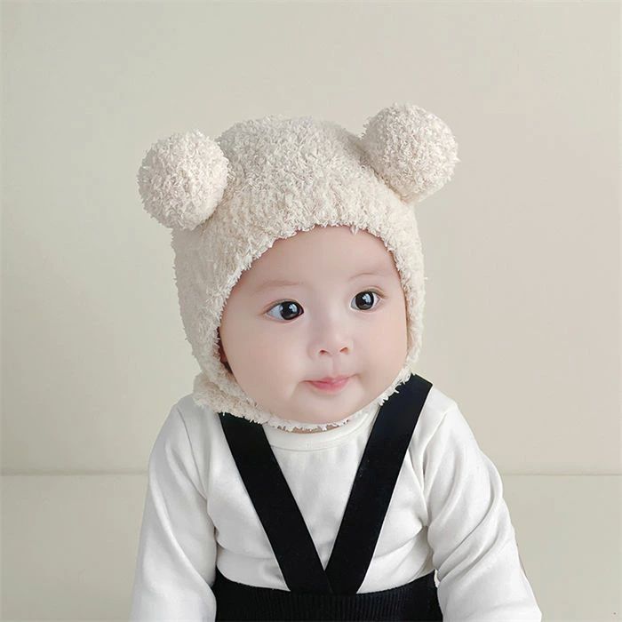 ベビー帽 男女兼用 冬用ハット 女の子 男の子 ボア 防寒 ベビー 秋冬 防寒保温 子供帽子 帽子 子供用 ..