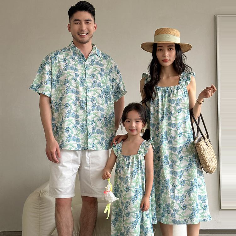 リンクコーデ レディース メンズ 女の子 男の子 親子ペア 親子お揃い 家族お揃い 夏服 夏 親子ペアルッ..