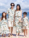 アロハ ビーチ衣装 アロハシャツ 家族お揃い衣装 夏服 ドレス 新婚旅行 ペアルック 海旅行 Tシャツ+半ズボン 夏服 ロ カップル