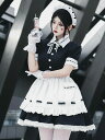 イ cosplay ショート丈 レディース ハロウィン衣装 コスチューム ゴスロリ レース裾ゴシック 半袖 暗闇 メイド服 大人ハロウィン