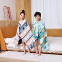ビーチ バスローブ キッズ スナップボタン 速乾 バスタオル 子供 プールタオル 女の子 バスポンチョ お着替えタオル フード付き