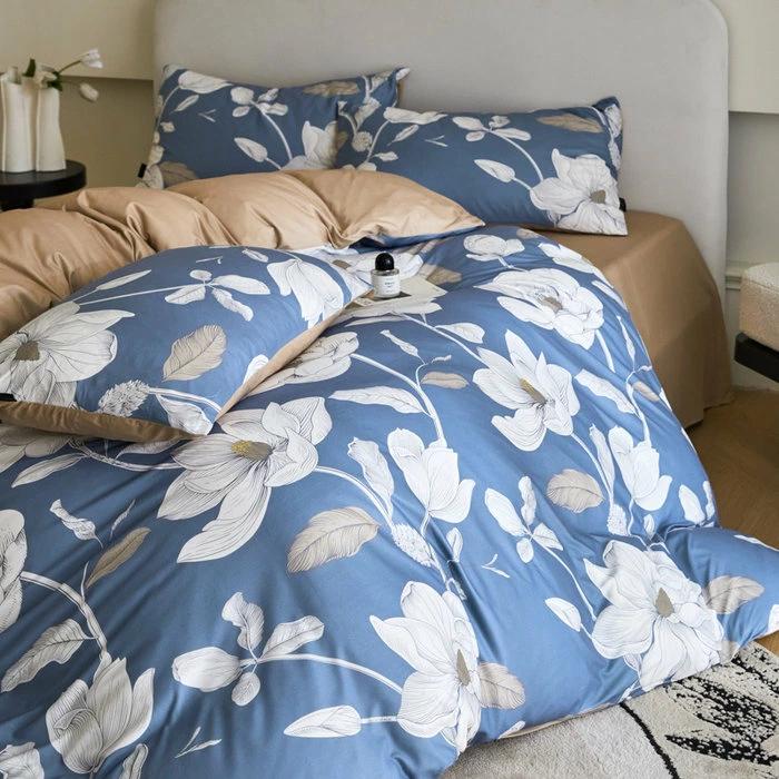 3点セット 総柄羽毛布団カバー 4点セット 洋式?和式兼用 シングル おしゃれ セミダブル ふとんかばー 敷布団カバ 掛け布団カバー [2]