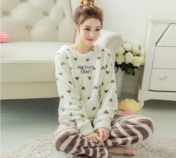 おし トップス 長ズボン 部屋着 暖かい 寝巻き 大きいサイズ 起毛 ハート柄 かわいい モコモコ 長袖 冬 レディース ルームウェア