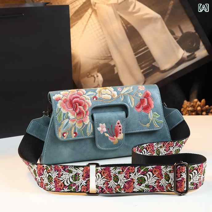 チャイナ 蘇 ボディバッグ クロス レザー バッグ 花嫁 ウェディング クラッチバッグ 刺繍 ナショナル ..