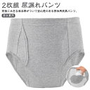 男女兼 失禁ショーツ 前開き 吸水パンツ 吸水 ちょいもれパンツ 失禁パンツ 前後に大きな吸収帯 300cc レディース メンズ 2枚組