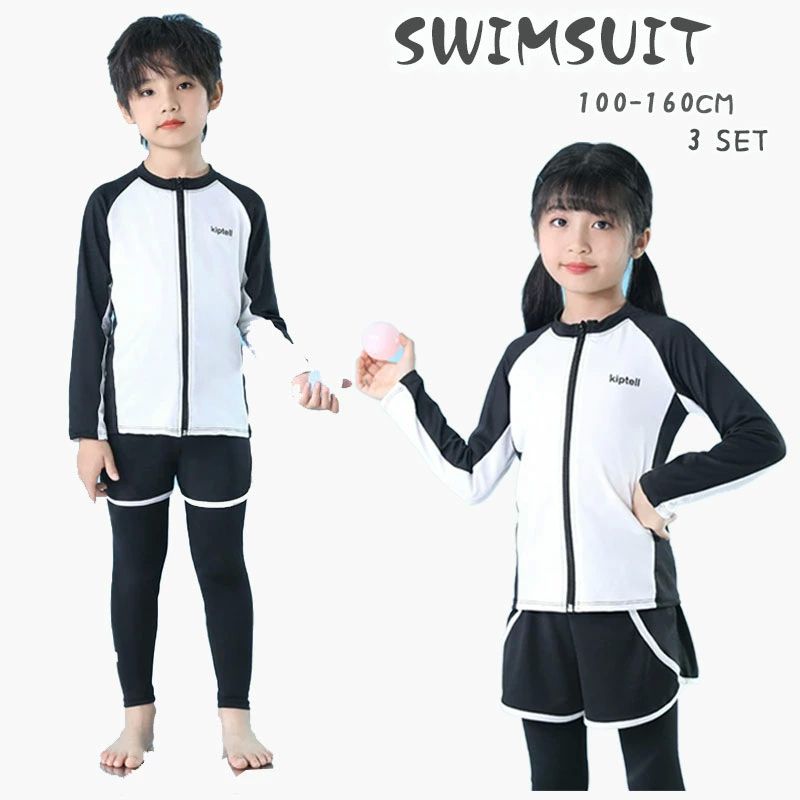ツーピース 女の子 スーツ 日焼け止め 子供用水着 水着 子供用 3点セット 男の子 スクール水着 ツーピース 女の子 キッズ 子供