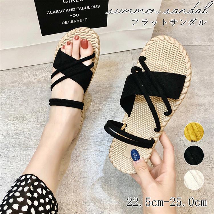 疲れにく 滑り止め スリッパ シューズ 旅行 歩きやすい フラット ローヒール 2way ぺたんこ ミュール レディース ビーチサンダル