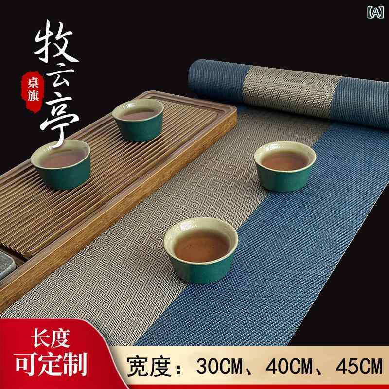 354045 cm 30 幅 ダイニング 茶道 中国 室 会議 装飾 オフィス ストライプ ティーマット フラッグ テーブル おしゃれ ランナー