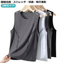 シ メッシュtシャツ 男性 インナー 速乾 吸汗 ストレッチ メッシュ ドライ トップス 接触冷感 ノースリーブ メンズ タンクトップ
