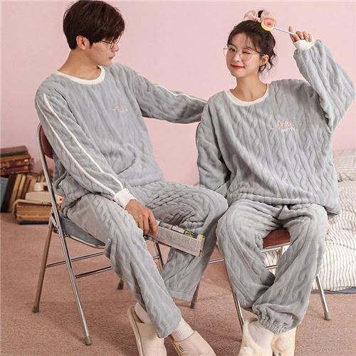 カップル ペア 長袖 ルームウェア ペアパジャマ もこもこ ペアパジャマ モコモコ 冬 メンズ パジャマ 秋冬 セット 結婚 カップル