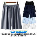 5分丈 大きいサイズ 薄手 パジャマ スポーツ ハーフパンツ ゆったり ステテコ 接触冷感 ひんやり 2枚セット ルームパンツ メンズ