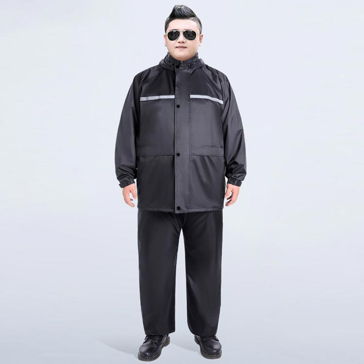 ロン 2点セット 長袖 作業着 レインスーツ ビッグサイズ メンズ 大きいサイズ アウトドア 上下セット ビッグサイズ レインウェア