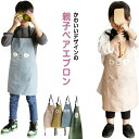 インスタ映え ナチュラル かわいい おしゃれ キッズエプロン 親子おそろい ペアルック キッズ 大人 保育士 レディース用 子供用
