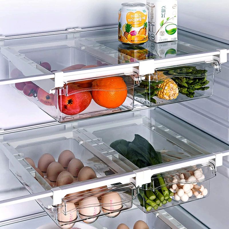 保存容 台所 引き出し仕切り 透明 キッチン収納 台所 野菜収納 果物 収納ボックス 野菜室 卵 吊り下げ 引き出し 冷蔵庫 トレー
