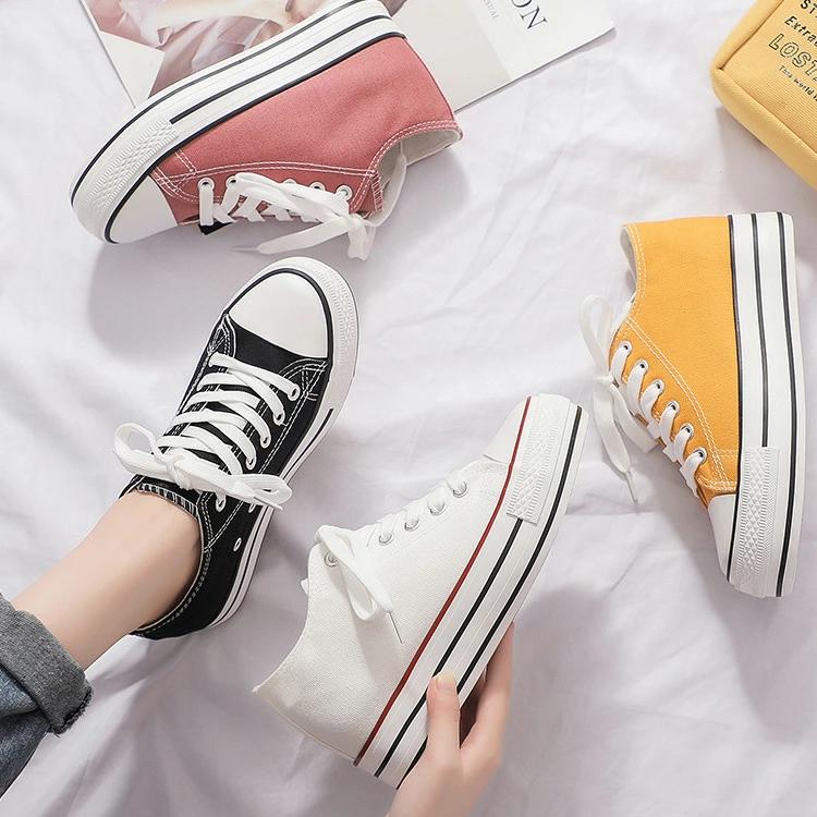 秋 大人 カジュアル キャンバスシューズ 厚底 学生 靴 軽量 スニーカー 帆布 靴 レディース 通学 厚底 ..