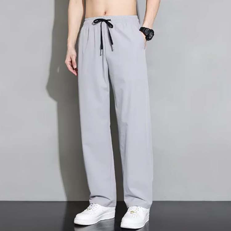 キレ カジュアル 冷感 ワイド 薄手 ロング丈 バギーパンツ 秋 夏 春 ロングパンツ イージーパンツ 夏服 ズボン メンズ 2枚セット