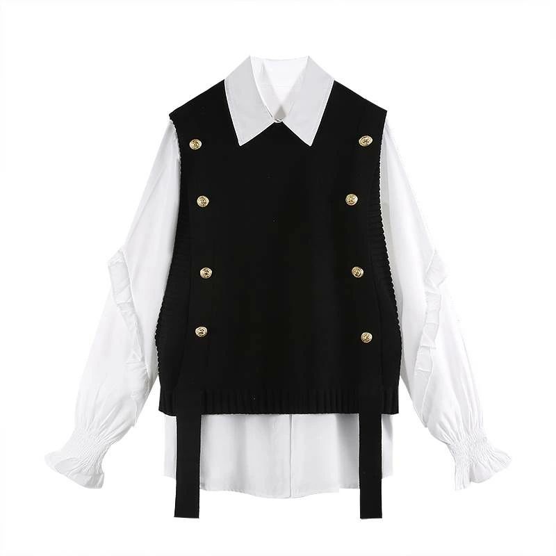 黒 白 冬 秋 春 セットアップ デート 休日 学生 お出かけ 重ね着 着回し きれいめ 大人可愛い かわいい..