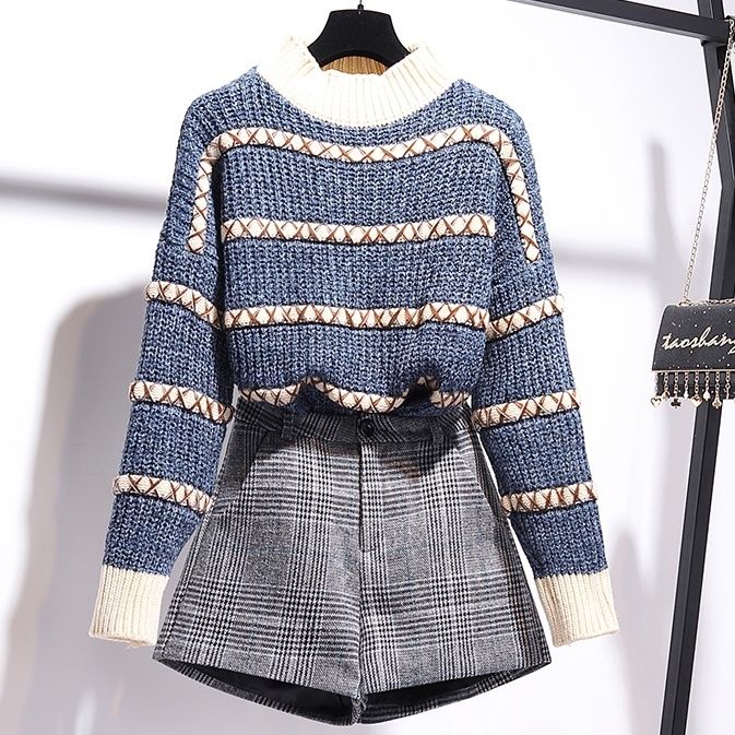 普段使い ボーダー プルオーバー 長袖 冬 秋 お出かけ 女子会 デート カジュアル おしゃれ きれいめ 可..