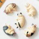 面白 雑貨 猫柄 インテリア 防水 デコレーション 樹脂 立体 3D 磁石 強力 冷蔵庫装飾 猫 おしゃれ かわいい アニマルマグネット|詳細画像