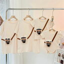 姉妹 兄弟 家族 ベビーロンパース 赤ちゃん 子供服 ペアルック 親子 セット 親子 半袖 tシャツ 親子コーデ 夏 ペアtシャツ 親子