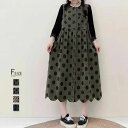 可愛い おしゃれ 大人 日常 重ね着 オフィス 通勤 シンプル きれいめ 上品 水玉 ドット エレガント Aラインワンピース 夏 春 ギ