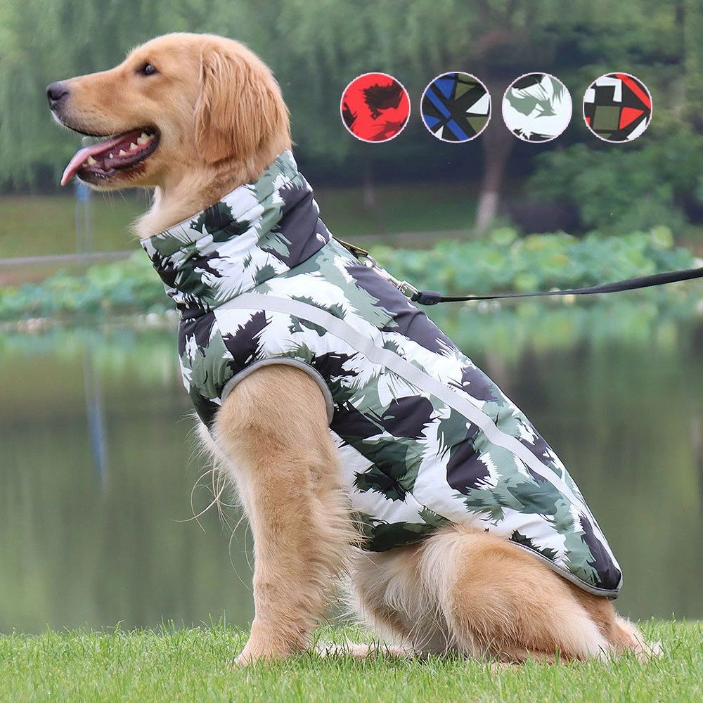 S-6XL大きいサイズ ペットベスト コットンベスト スキーウェア 冬 ドッグウェア 大型犬向け 中型犬 ジ..