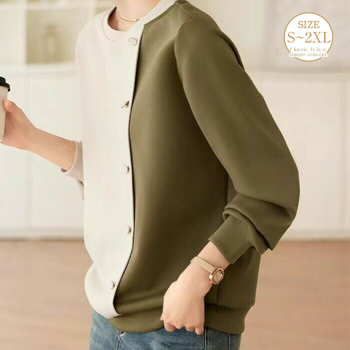 重ね着 秋冬物 ゆったり 日常 通学 通勤 着痩せ お洒落 大人 カジュアル シンプル リラックス トップス カットソー プ