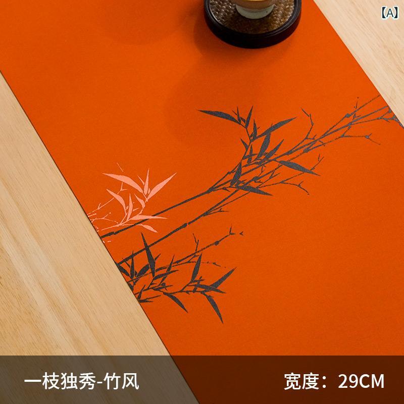 アクセサリ 茶道 クロス ベゴニア 旗 茶 竹 描き 手 ハイエンド フラグ テーブル 防水 マット 禅茶 中国 外観 おしゃれ ランナー