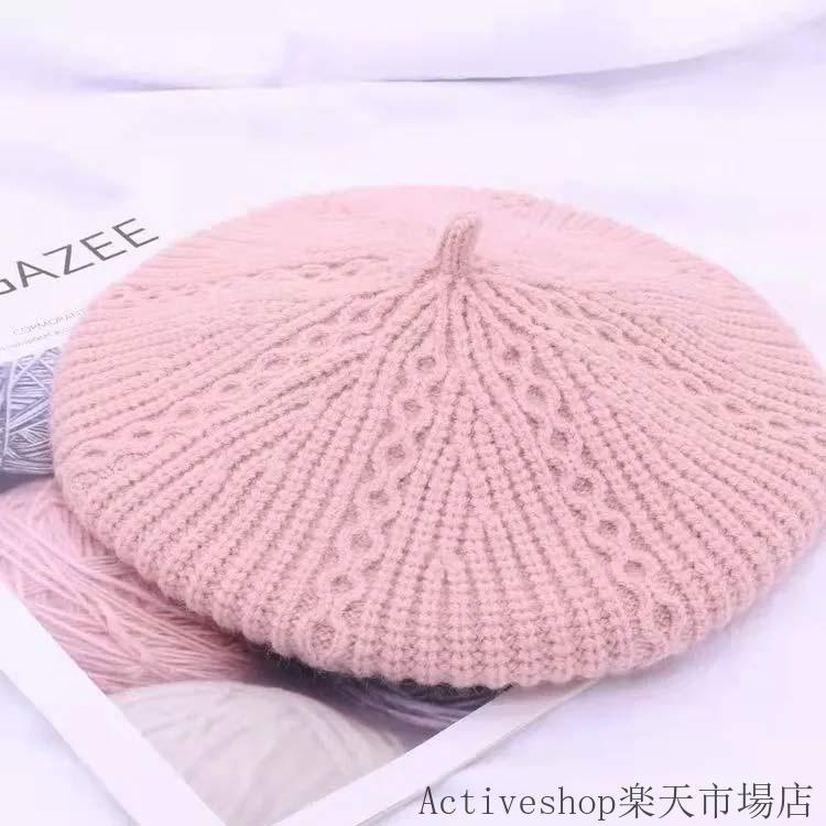 56-58cm ニット帽 ニットベレー帽 ルーズ 秋冬 冬 秋 小顔効果 防寒 レディース ウール 帽子 ニット ベ..
