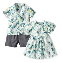 お誕生日 子供服 男の子 ワンピース ベビー服 幼児園 スーツセット ペアルック 可愛い 女の子 夏服 プレゼント 兄妹お揃い衣装