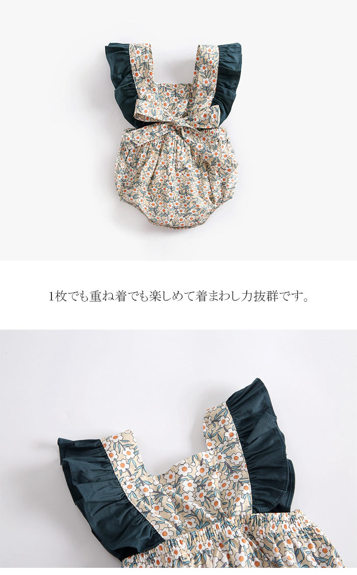 ベビー服 ワンピース 新生児 お宮参り 女の子 退院 ベビードレス 花柄 ワンピース 新生児 ロンパース 女の子 ベビー服 夏 女の子