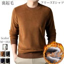 大きいサイズ対応 プルオーバー 無地 ラウンドネック 長袖 暖かい 裏起毛 秋冬 Tシャツ トップス フリース メンズ レーナー ト