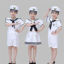 帽子付き ワンピース 仮装 女の子 海軍 2点セット 半袖 子供 男の子 制服 パ コスプレ衣装 Tシャツ ダンス衣装 海軍服